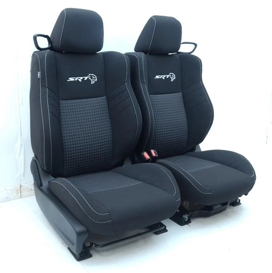 Dodge Challenger SRT Seats 2015-2023, OEM Front and Rear Cloth #7782E