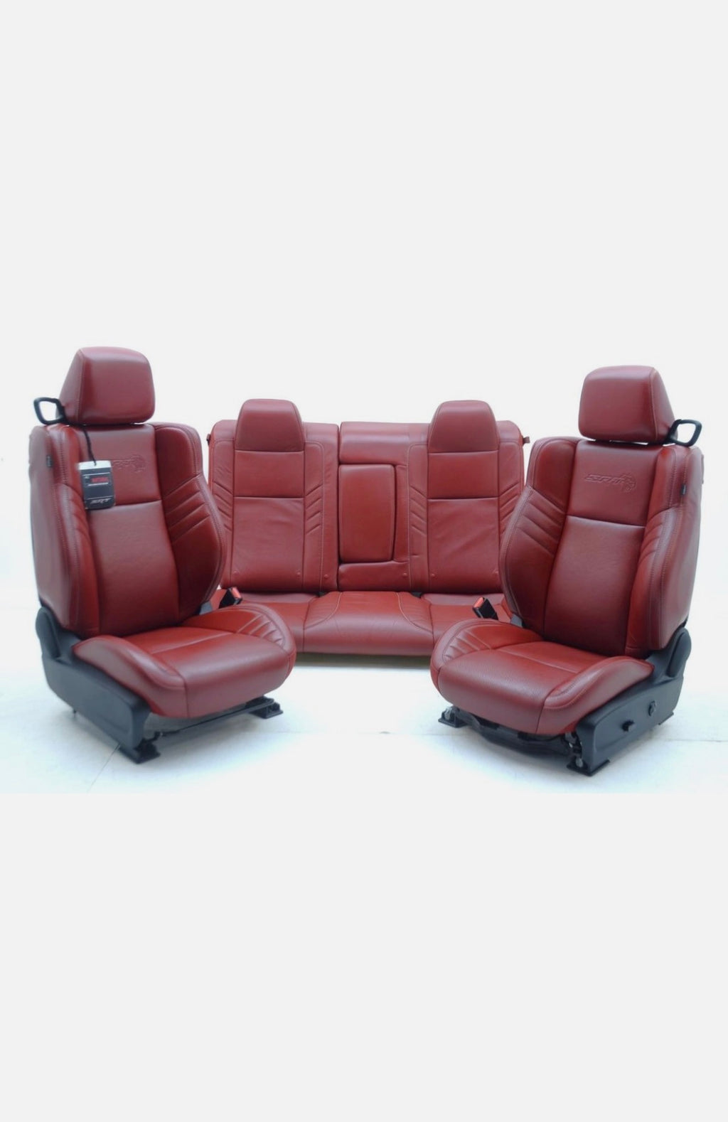 2015 - 2023 DODGE CHALLENGER SRT HELLCAT OEM DEMONIC RED LAGUNA LEATHER SEATS